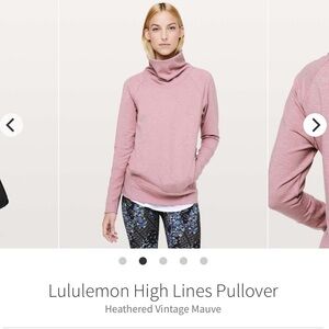 lululemon athletica high lines pullover